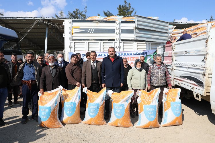 Gaziantep'te hayvan yetiştiricilerine yüzde 100 hibeyle 374 ton yem desteği 