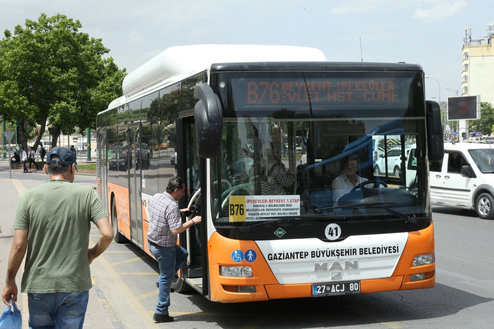 Gaziantep'te toplu ulaşım hattına yeni bir hat ekledi