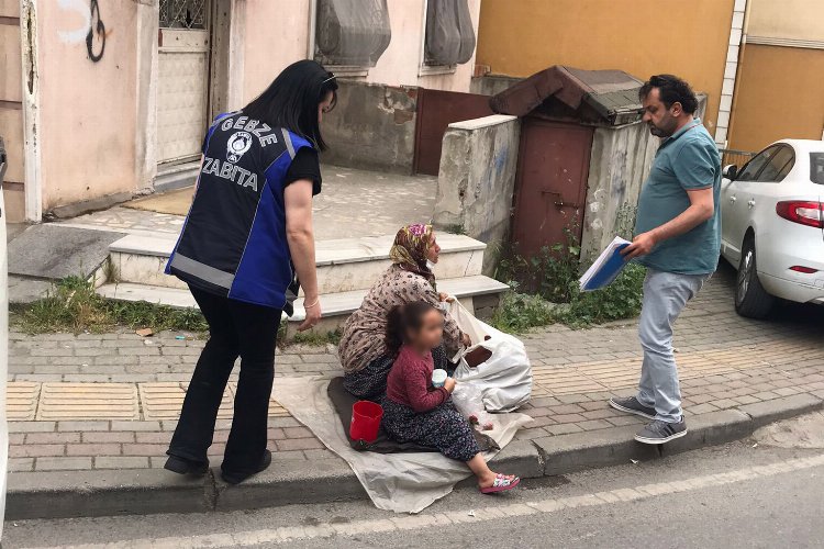 Gebze'de dilencilere yönelik çalışma