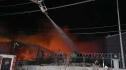 Gebze'de palet fabrikasında çıkan yangın söndürüldü