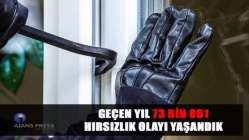 Geçen yıl 73 bin 861 hırsızlık olayı yaşandık