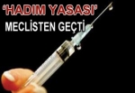 'HADIM' YASASI GELİYOR