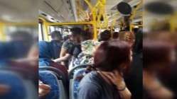 Halk otobüsünde kadını taciz etti