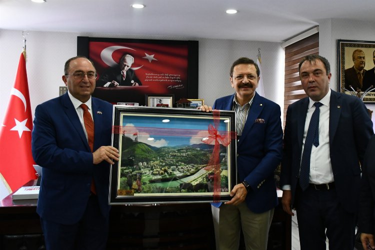 Hisarcıklıoğlu'ndan Başkan Elçin’e ziyaret