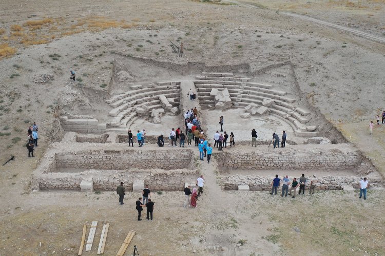 İki başkan Savatra Antik Kenti’nde Konya basınıyla buluştu