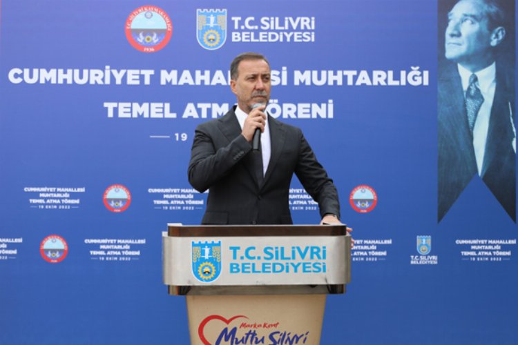 İstanbul Silivri'de yeni muhtarlığa temel atıldı
