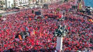 İzmir İki Milyonla Gündoğdu Meydanı’nda Kurtuluş Yok Tek Başına Ya Hep Beraber Ya Hiçbirimiz Diyerek İktidarı Silkeledi