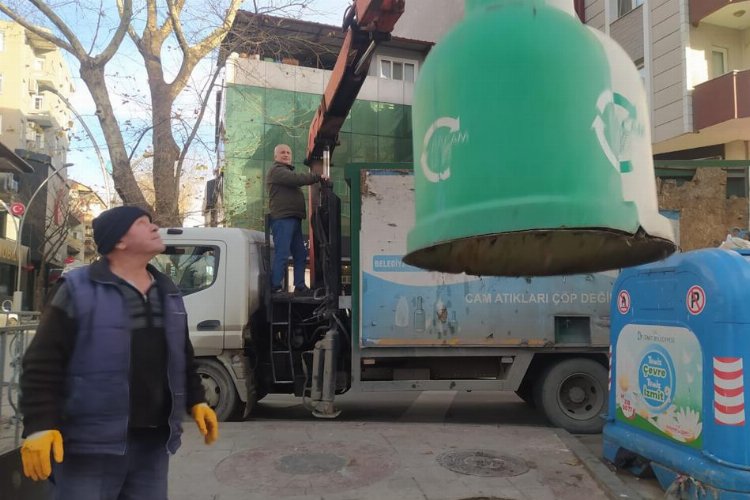 İzmit'te her ay 30 ton cam atığı dönüştürüyor