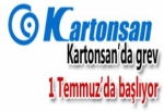 KARTONSAN’DA GREV 1 TEMMUZ’DA BAŞLIYOR