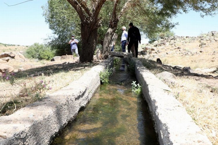 Kayseri Talas'ın mahzenleri suyuna kavuşuyor