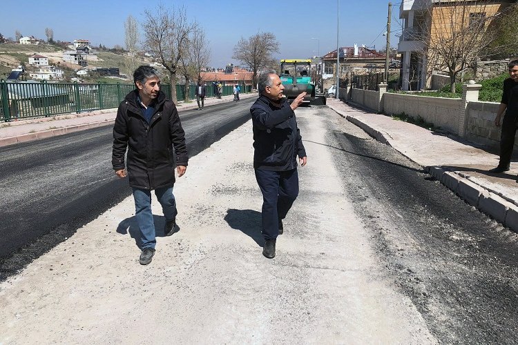 Kayseri Talas'ta asfalt sezonu açıldı