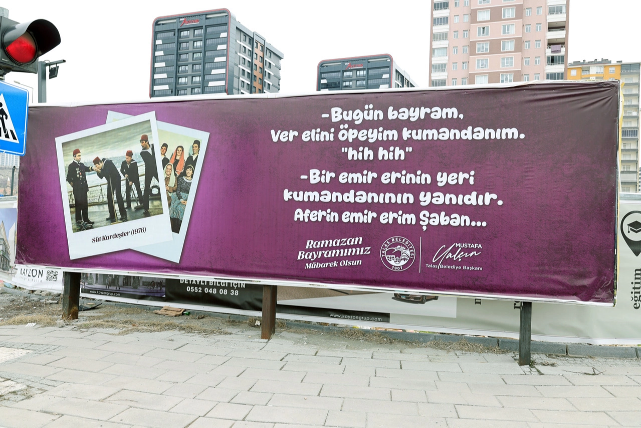 Kayseri Talas'tan Yeşilçam konseptli görsel