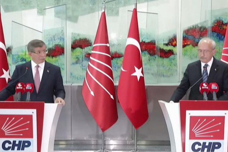 Kılıçdaroğlu ve Davutoğlu'ndan ortak açıklama