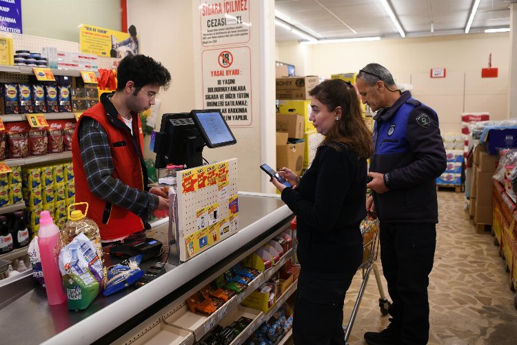 Kocaeli Çayırova Zabıtası'ndan market denetimi