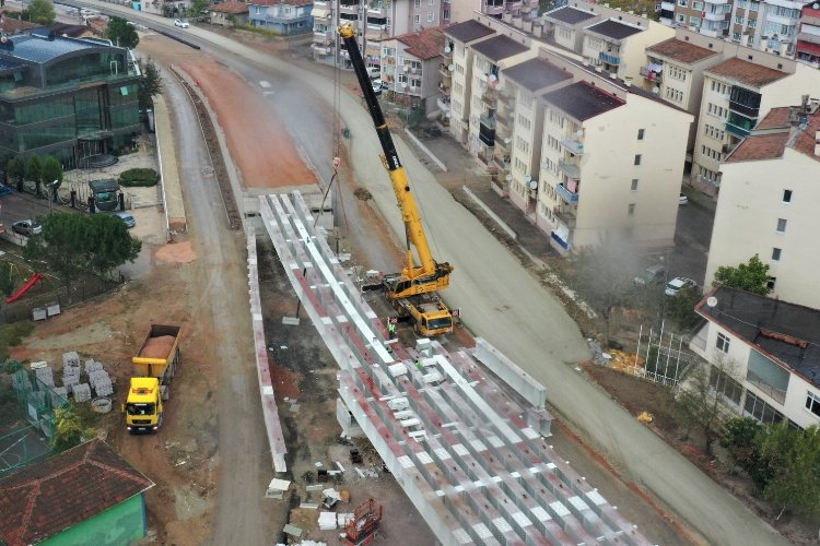 Kocaeli'de Kuruçeşme Tramvay Hattı’nda yoğun çalışma