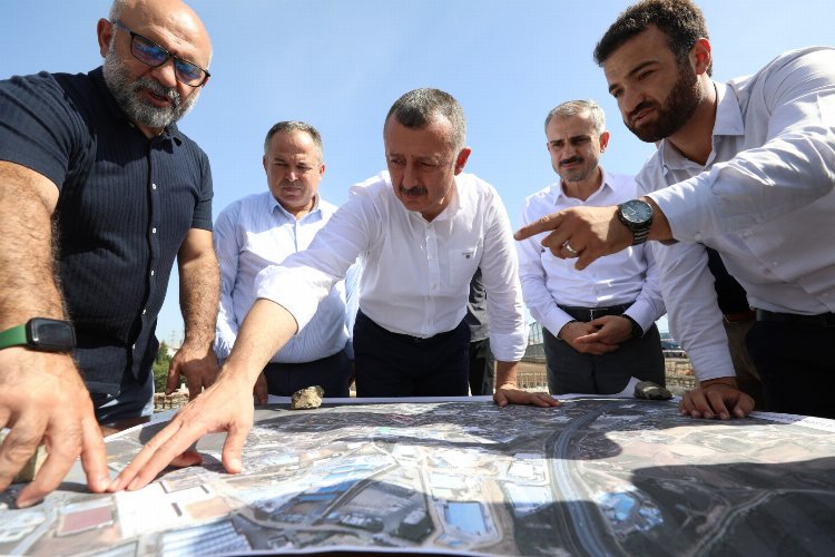 Kocaeli'de Turgut Özal Köprüsü ikileme çalışmasına yerinde inceleme