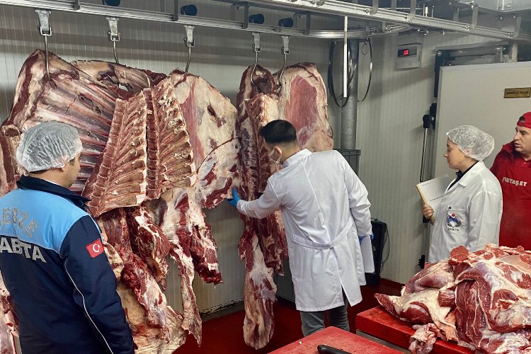 Kocaeli Gebze'de zabıtadan 'kasap' denetimi