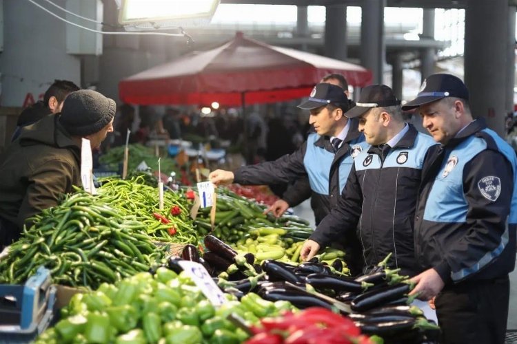 Kocaeli Gebze Zabıtası'ndan pazar denetimleri