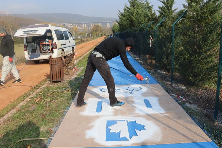 Kocaeli İzmit'in Bıçkıderesi'nde bisiklet yolu ortaya çıktı