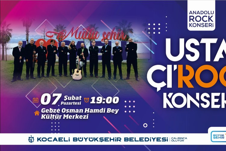 Kocaeli'nde Usta Çı’rock konserleri başlıyor 