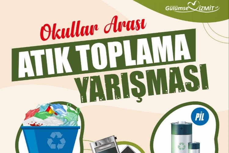 Kocaeli İzmit'te okullar arasında atık toplama yarışması başladı 