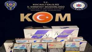 Kocaeli'de 53 bin 740 makaron ve 161 kilogram tütün ele geçirildi