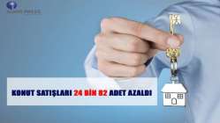 Konut satışları 24 bin 82 adet azaldı