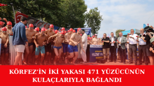Körfez’in İki Yakası 471 Yüzücünün Kulaçlarıyla Bağlandı
