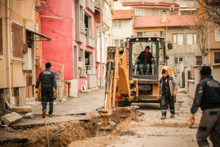 Kütahya Yoncalı'da yeni kanalizasyon hattı çalışması 
