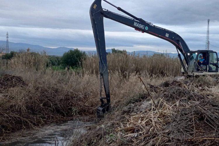Manisa Akhisar'da dere temizliği