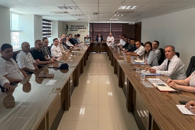 Manisa'da ilçe şeflerinden aylık toplantı