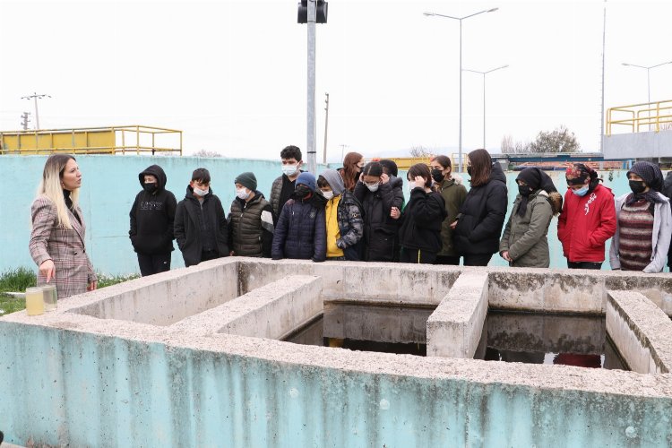Manisa Kırıkağaç'ta öğrencilerden arıtma tesisine ziyaret