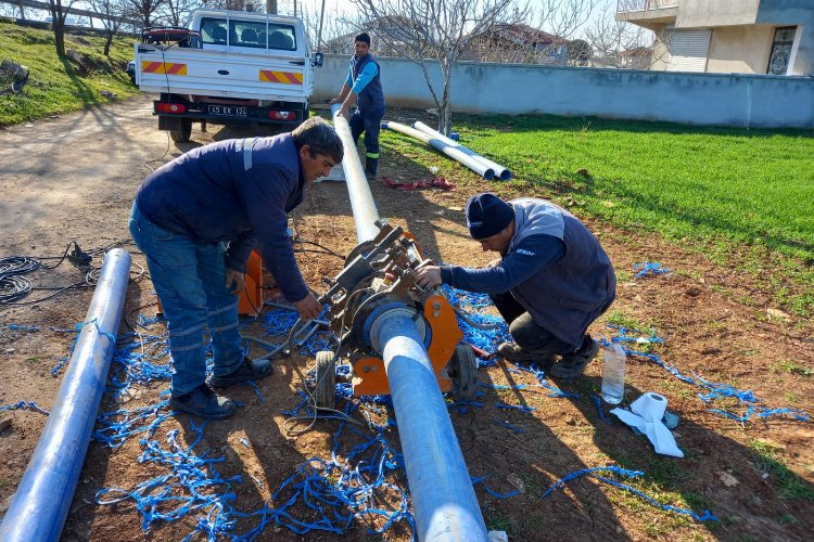 Manisa Salihli'de içme suyu hatlarına bakım