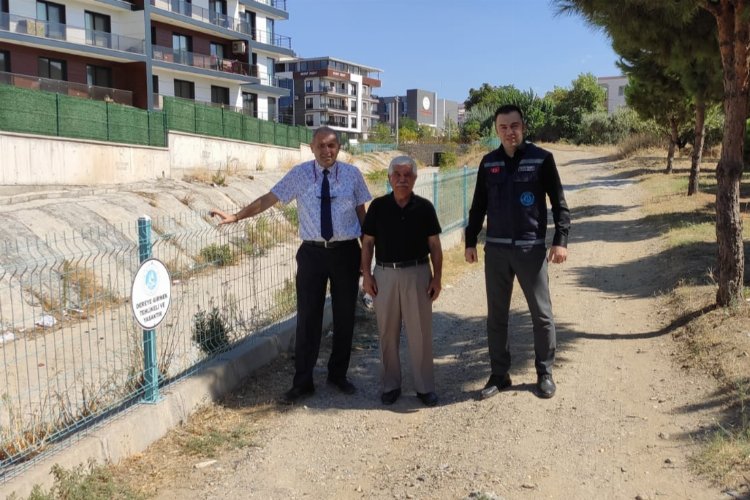 Manisa Turgutlu'da dere yatakları güvenli hale getiriliyor