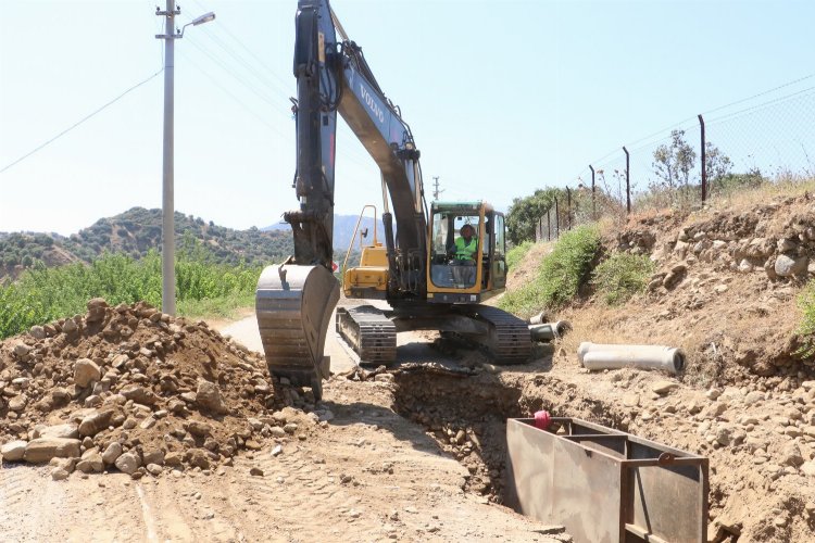 Manisa Yenipazar'da ilave kanalizasyon hattı