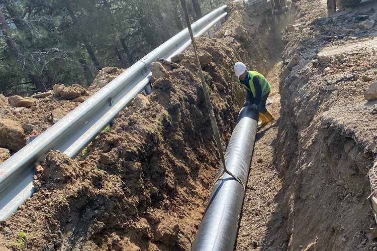 Muğla Büyükşehir, 30 milyonluk yatırımla Datça Betçe'nin içme suyu hattını tamamladı