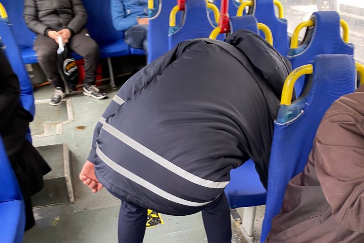 Nevşehir'de zabıta özel halk otobüslerini denetledi 