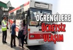 Öğrencilere ücretsiz ulaşım