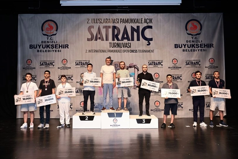 Pamukkale Açık Satranç Turnuvası şampiyonlarını buldu