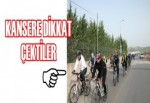 Pedallar kansere dikkat çekmek için çevrildi