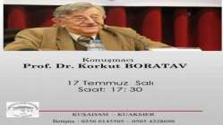 Prof. Dr. Korkut Boratav ile söyleşi KUAKMER'de