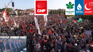 Saadet Partisinin Düzenlediği Özgür Gazze Mitingine Yoğun Katılım