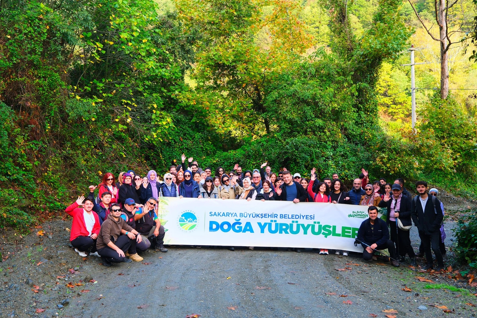 Sakarya'da sonbaharda büyüleyici rotada yürüyüş
