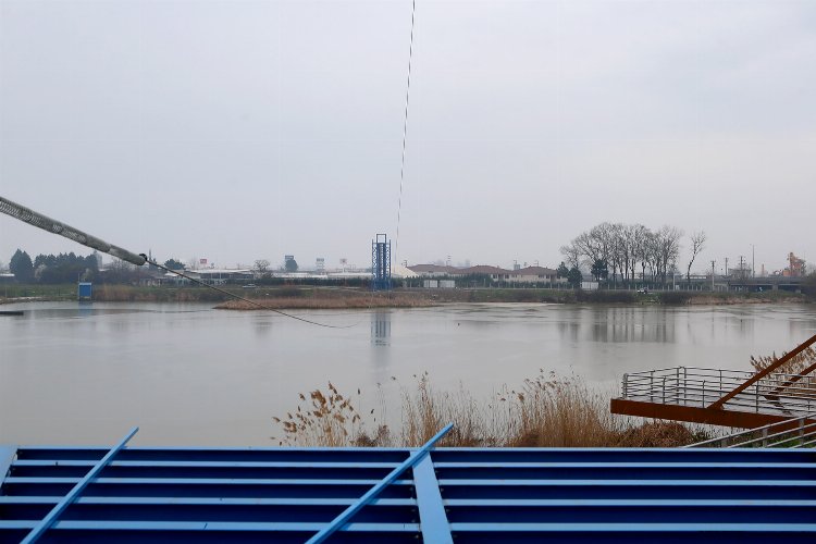 Sakarya Nehri’nde 'zipline' heyecanı