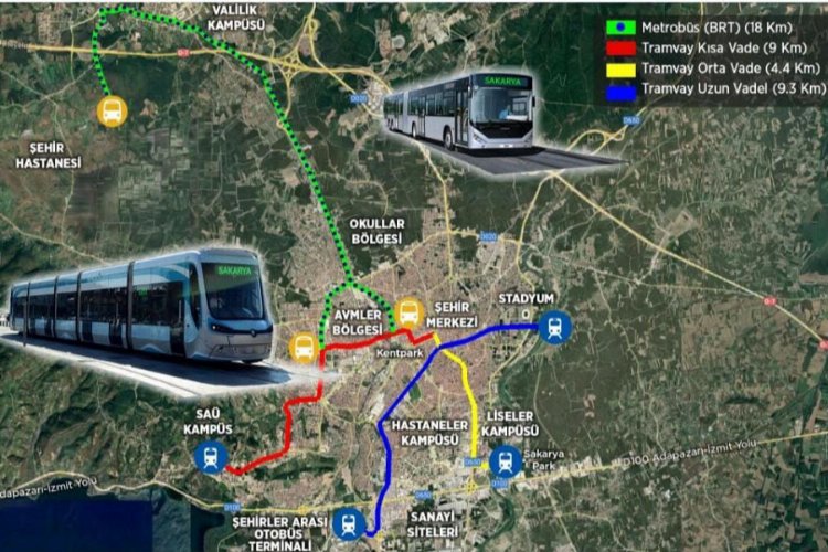 Sakarya'nın raylı sistem için ilk adım atıldı