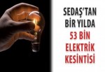 SEDAŞ’tan bir yılda 53 bin elektrik kesintisi