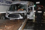 Servis araçları kazasında 8 yaralı