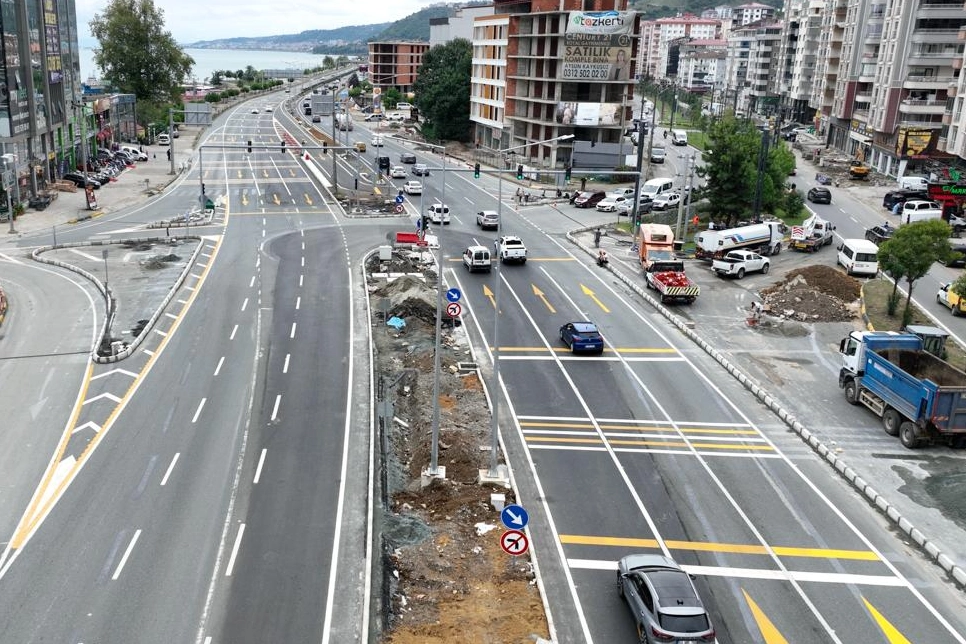 Trabzon Yomra’da yeni nesil kavşakla trafik rahatlayacak