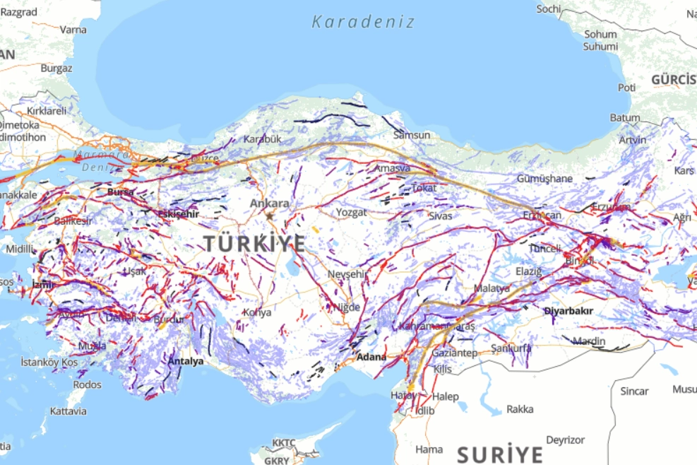 Türkiye'nin diri fay haritası güncellendi... Diri faylar 700’e yükseldi!