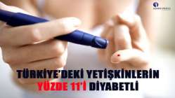 Türkiye’deki yetişkinlerin yüzde 11’i diyabetli